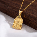 Catholight Agnus Dei Lamb of God Necklace in 18K Gold Vermeil