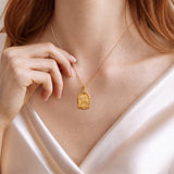 Catholight Agnus Dei Lamb of God Necklace in 18K Gold Vermeil