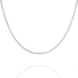 Catholight Openwork French Auspice Maria Necklace in Sterling Silver