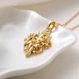Catholight Lily of Faith Cross Necklace in 18K Gold Vermeil