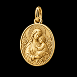 Catholight Madonna and Child Rose Charm