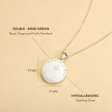 Catholight Blessed Virgin Mary Personalized Necklace in Sterling Silver