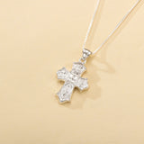 Catholight Four-Way Cross Necklace in Sterling Silver