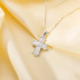 Catholight Four-Way Cross Necklace in Sterling Silver