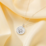 Catholight Sacred Heart and Cross Necklace in Sterling Silver