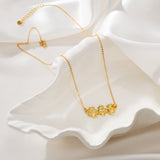 Catholight Holy Family Hearts Necklace in Gold Vermeil