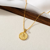 Catholight ST. Michael The Archangel  Necklace in Gold Vermeil