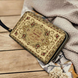 Portafoglio in pelle Catholight Salmo di Pace