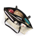 Catholight The Ave Maria Pattern Leather Tote Bag