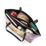 Catholight Floral Resurrection Leather Tote Bag