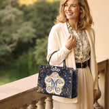 Catholight Regina Monogram – The Marian Emblem Leather Bag
