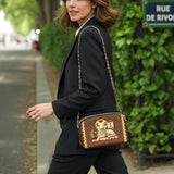 Catholight Agnus Dei Leather Crossbody Bag