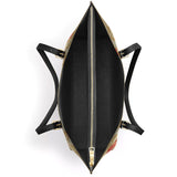 Catholight  Little Flower Elegance Leather Tote Bag