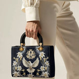 Catholight The Holy Spirit and Lily Devotional Lady Leather Bag