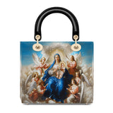Catholight Divine Ascension: The Heavenly Embrace Lady Leather Bag