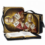 Catholight Saint Nicholas The Patron of Generosity Bible Cover