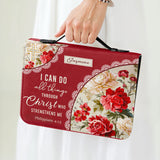 Catholight Blooming With Faith Personalized Bible Cover