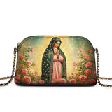 Catholight Roses of Guadalupe Leather Crossbody Bag