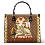 Borsa in pelle Agnus Dei Catholight