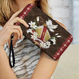 Catholight  Portafoglio in pelle della Grazia del Vescovo