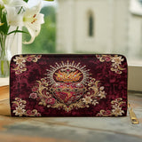 Catholight  Sacred Flame Leather Wallet Purse