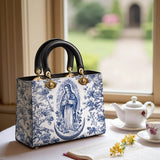 Catholight Sacred Serenity Virgin Mary Lady Leather Bag