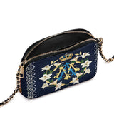 Catholight Crown Of Grace Leather Crossbody Bag