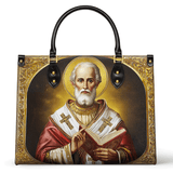 Borsa in pelle Catholight San Nicola Il Patrono della Generosità