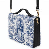 Catholight Sacred Serenity Virgin Mary Leather Bible Cover