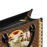 Borsa in pelle Agnus Dei Catholight