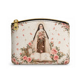 Catholight St. Thérèse of Lisieux Little Way Leather Rosary Pouch