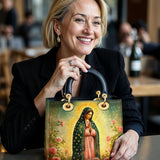 Catholight Roses of Guadalupe Lady Leather Bag