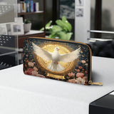 Catholight  Dove of Eternal Light Leather Wallet Purse