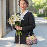 Catholight Floral Resurrection Lady Leather Bag