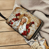 Catholight Lady of Fatima Elegance - Leather Wallet Purse