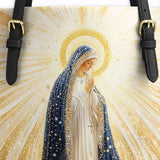 Catholight Our Lady’s Eternal Glow Leather Tote Bag