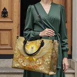 Borsa in pelle Catholight Ali di Serenità