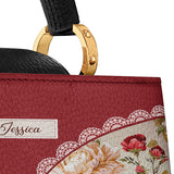 Catholight Blooming With Faith Personalized Leather Satchel Bag