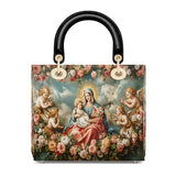 Catholight Halo Of Roses Lady Leather Bag