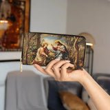 Catholight  Christ and Mary Magdalene Leather Wallet Purse