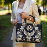 Catholight The Holy Spirit and Lily Devotional Lady Leather Bag