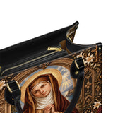 Catholight St. Monica in Persevering Prayer Leather Bag