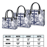 Catholight  The Cross Amidst Blooming Faith Leather Bag