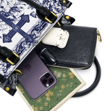 Catholight  The Cross Amidst Blooming Faith Leather Bag