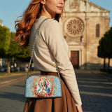 Catholight Our Lady of Grace Leather Crossbody Bag