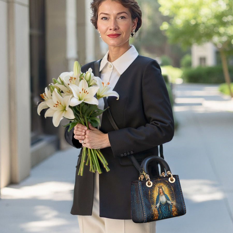 Catholight Celestial Devotion Lady Leather Bag