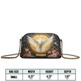 Catholight Dove of Eternal Light Personalized Leather Crossbody Bag