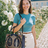 Catholight Holy Mother Devotional Leather Bag