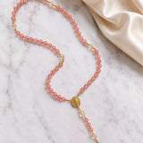 Catholight Marian Grace Rose Quartz Rosary