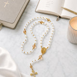Catholight Immaculate Grace White Quartz Rosary